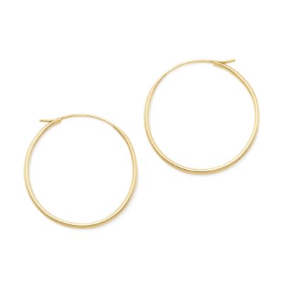Medium Swedged Hoop Earrings James Avery