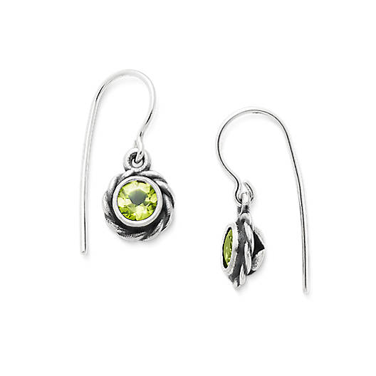 View Larger Image of Elisa Ear Hooks with Peridot