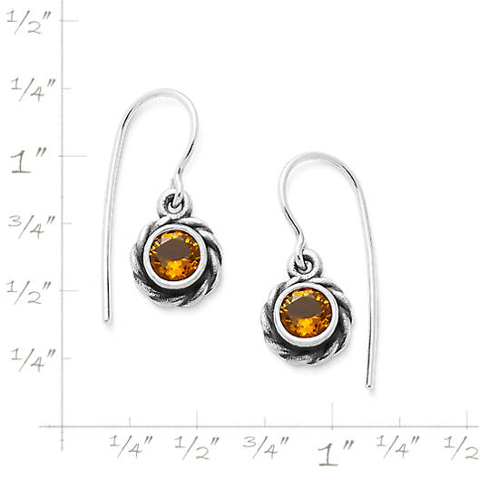View Larger Image of Elisa Ear Hooks with Citrine