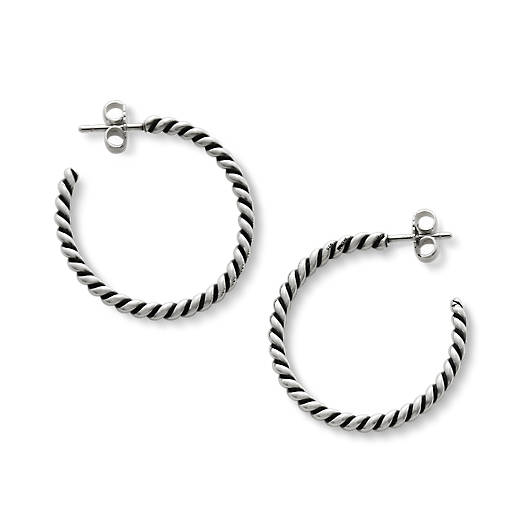 View Larger Image of Twisted Wire Hoops