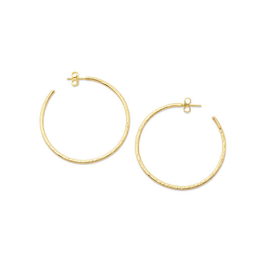 View Larger Image of Classic Hammered Hoops, Large