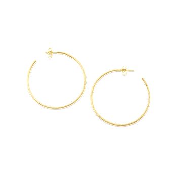 Classic Hammered Hoop Earrings, Large - James Avery
