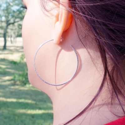 Classic Hammered Hoops, Extra Large James Avery