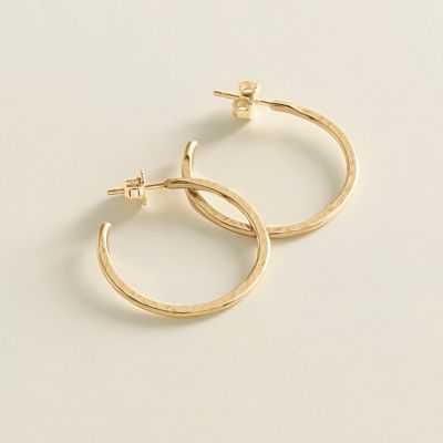 Classic Hammered Hoop Earrings, Medium James Avery