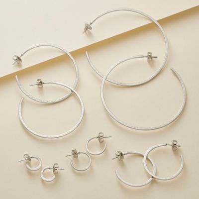 Classic Hammered Hoops, Extra Large James Avery