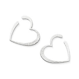 Forged Hearts Ear Posts