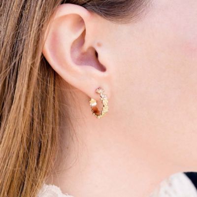 Margarita Hoop Ear Posts, Medium James Avery