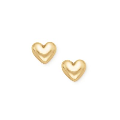 Solid Heart Studs