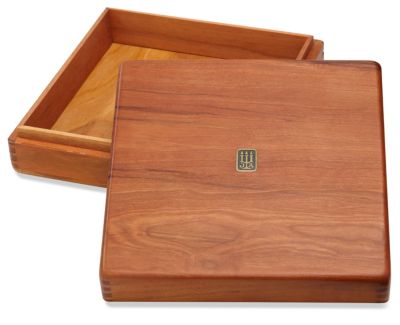 large square wooden box