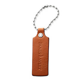 Leather Logo Tag Chain