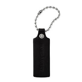 Leather Logo Tag Chain