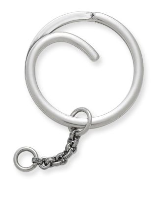 Round Swirl Key Ring with Chain James Avery