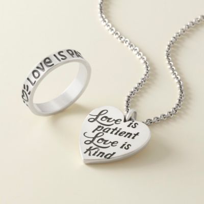 "Love is Patient Love is Kind" Ring James Avery