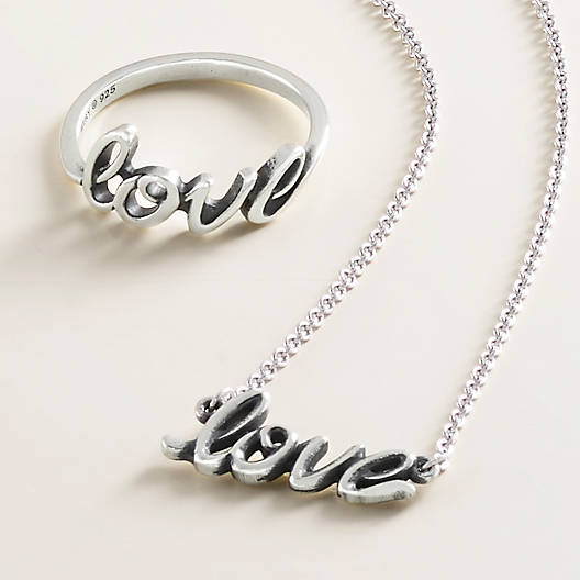 View Larger Image of Love Script Necklace