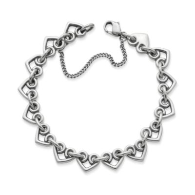 James Avery Connected Hearts Charm Bracelet, Silver Bracelets, Jewelry &  Watches