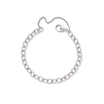 Twisted Wire Cable Charm Bracelet