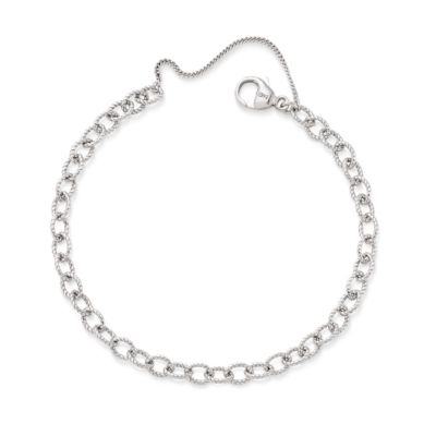Twisted Wire Cable Charm Bracelet
