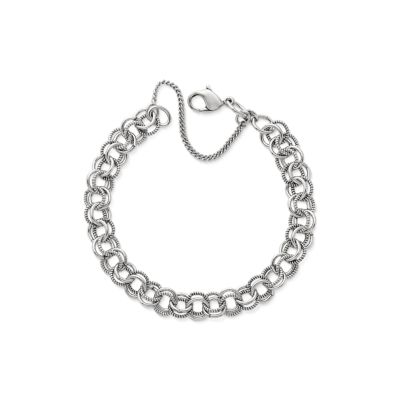 Double Link Charm Bracelet