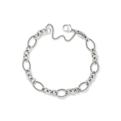 James Avery Oval Twist Charm Bracelet - Small