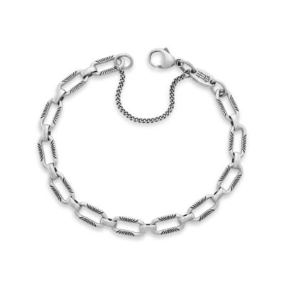 925 Sterling Silver 6 inch Traditional Chain Charm Bracelet for Young Girls and Boys, Girl's