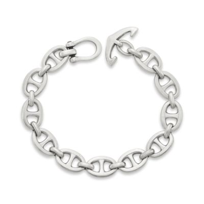 Engravable Sterling Silver Anchor Charm for Bracelet
