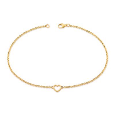 Heart Station Charm Anklet