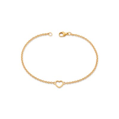 Heart Station Charm Anklet