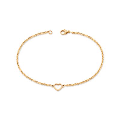 Heart Station Charm Anklet