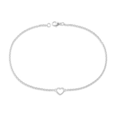 Heart Station Charm Anklet