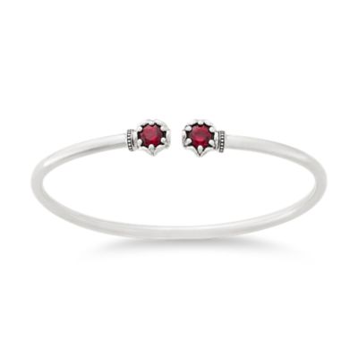 Cherished Birthstone Flexible Cuff Bracelet
