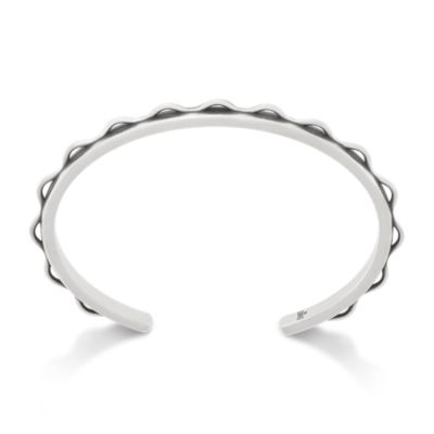 Scalloped Cuff Charm Bracelet