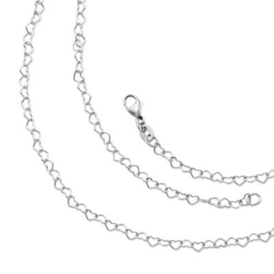 James Avery 18K White Gold Fine Cable Chain - 18 in.