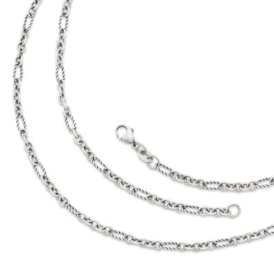 James Avery 18K White Gold Fine Cable Chain - 18 in.