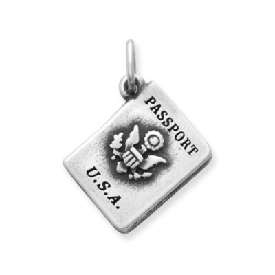 Passport Book Charm Brazil Silver