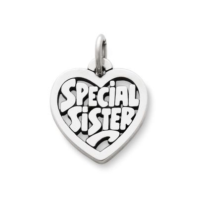 Brother and Sister Forever Heart Charm for Bracelet, Designer Heart Charms, Sister and Brother Charm, Christmas Gifts for Her