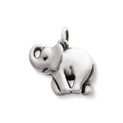 6 Silver Elephant Charm Elephant Silver Charms Small 