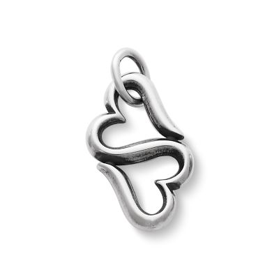 James Avery Sterling Silver Open Wire Heart Charm - Silver