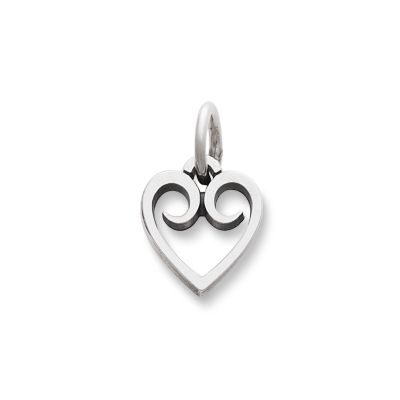 James Avery Sterling Silver Open Wire Heart Charm - Silver