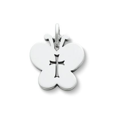 Crosslet Butterfly Charm in Sterling Silver | James Avery