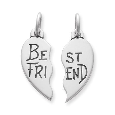 Best Friends Glow in the Dark Split Heart Charm Bracelets - 2 Pack