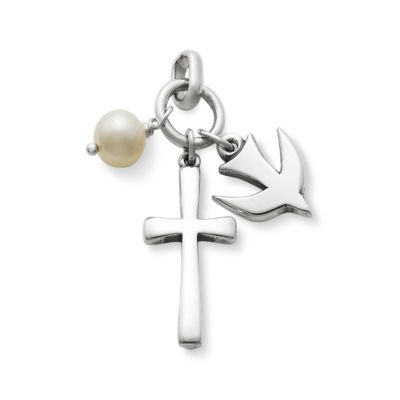 Cross Charms For Jewelry Making Supplies Craft Pearl Crystal Earring  Pendants