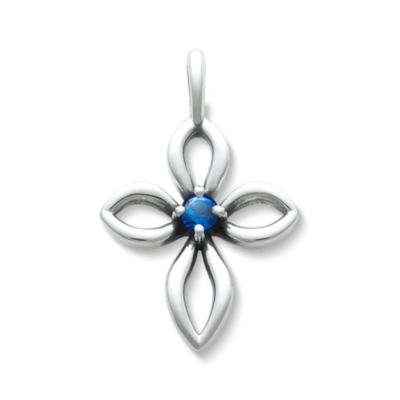Avery Remembrance Birthstone Cross Pendant