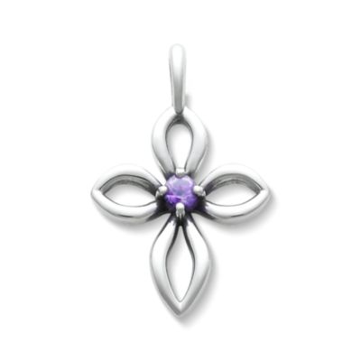 Avery Remembrance Birthstone Cross Pendant