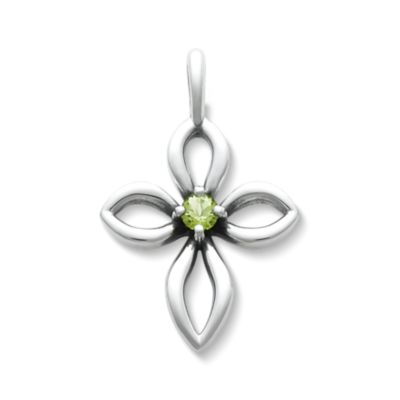 Avery Remembrance Birthstone Cross Pendant