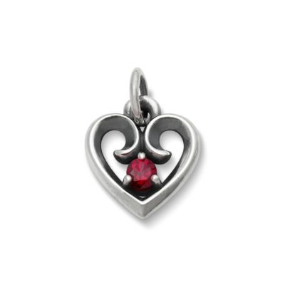 Avery Remembrance Heart Birthstone Charm