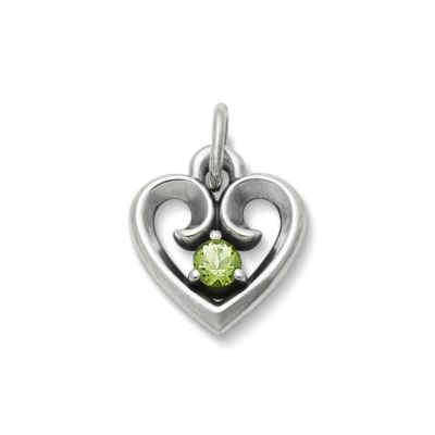 Avery Remembrance Heart Birthstone Charm