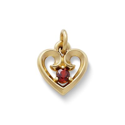 Avery Remembrance Heart Birthstone Charm