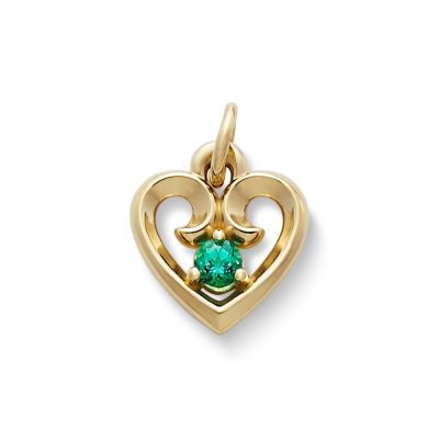 Avery Remembrance Heart Birthstone Charm