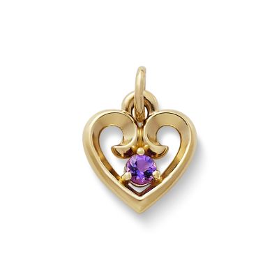 Avery Remembrance Heart Birthstone Charm