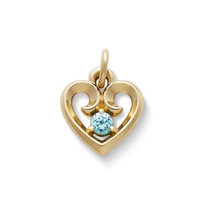 Avery Remembrance Heart Birthstone Charm